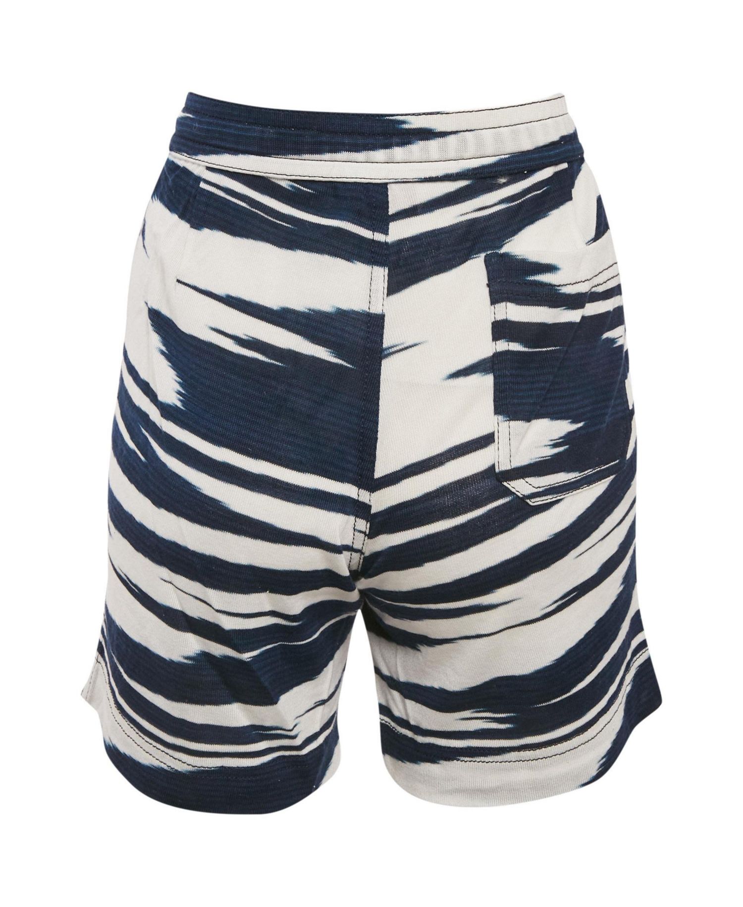 Women's Striped Knit Mid-Rise Drawstring Shorts, 7" Inseam