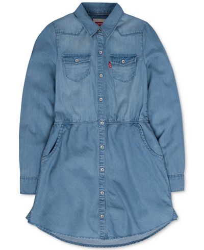 Levi's® Denim Shirtdress, Toddler & Little Girls (2T-6X)