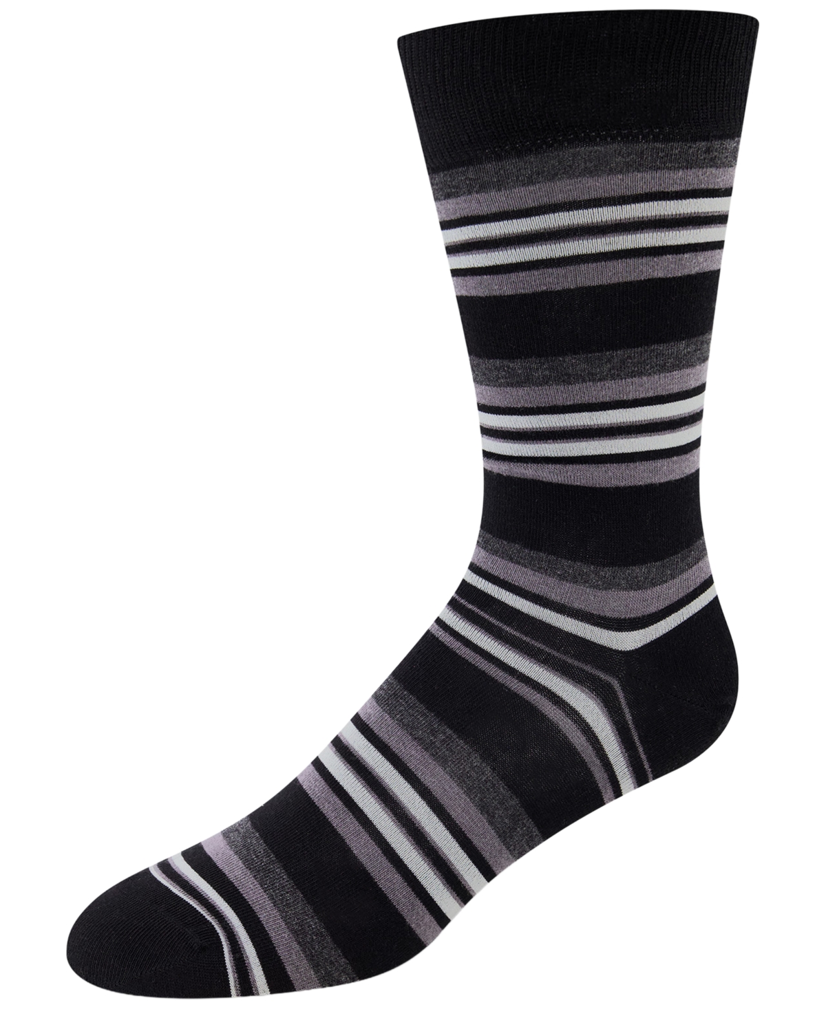 Cole Haan Men's Stripe Dress Crew Socks