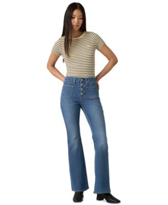 Women's 726 Patch Pocket High-Rise Slim-Fit Flare Jeans