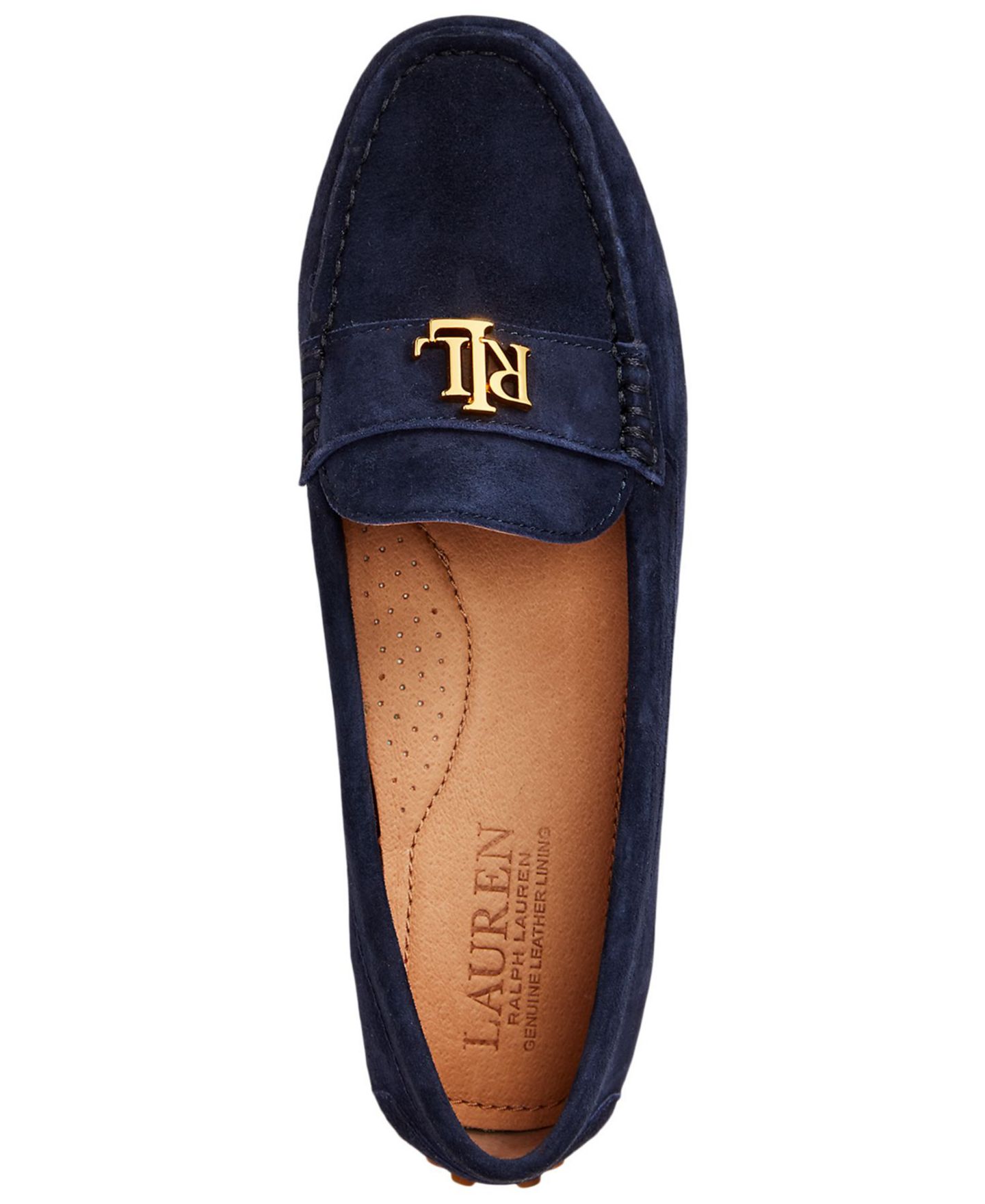 Женские туфли Lauren Ralph Lauren Barnsbury Round Toe, цвет: Лимонный сорбет кожаный — фото 6
