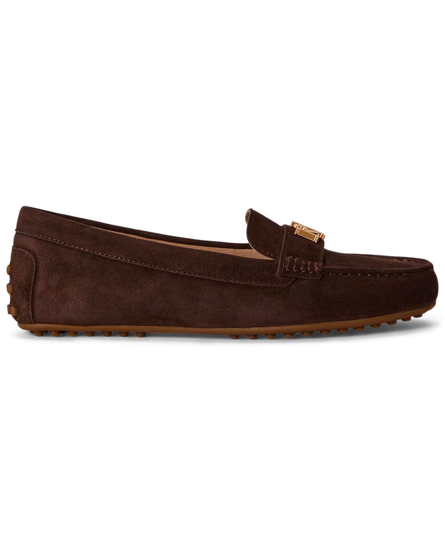 Женские туфли Lauren Ralph Lauren Barnsbury Round Toe, цвет: Лимонный сорбет кожаный — фото 9