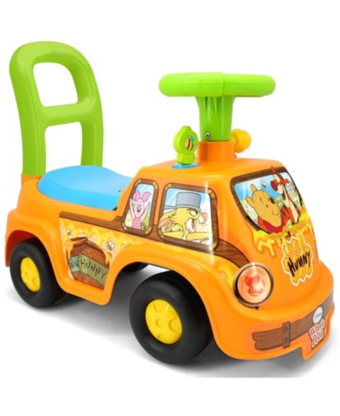 Детская игрушка Kiddieland Pooh Honey Van Lights & Sounds Foot-To-Floor Ride-On, 20.3" x 9.7" x 15.25", от 1 года