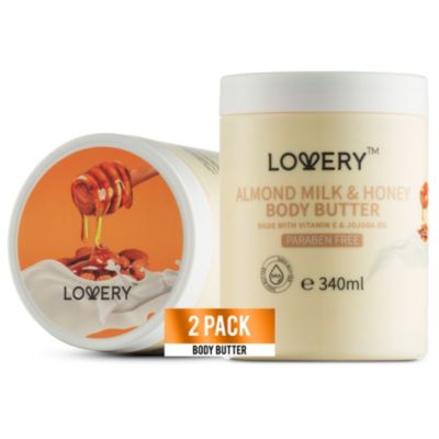 23 Ounce Almond Milk and Honey Body Butter, 2-Pack Bath and Body Care Set