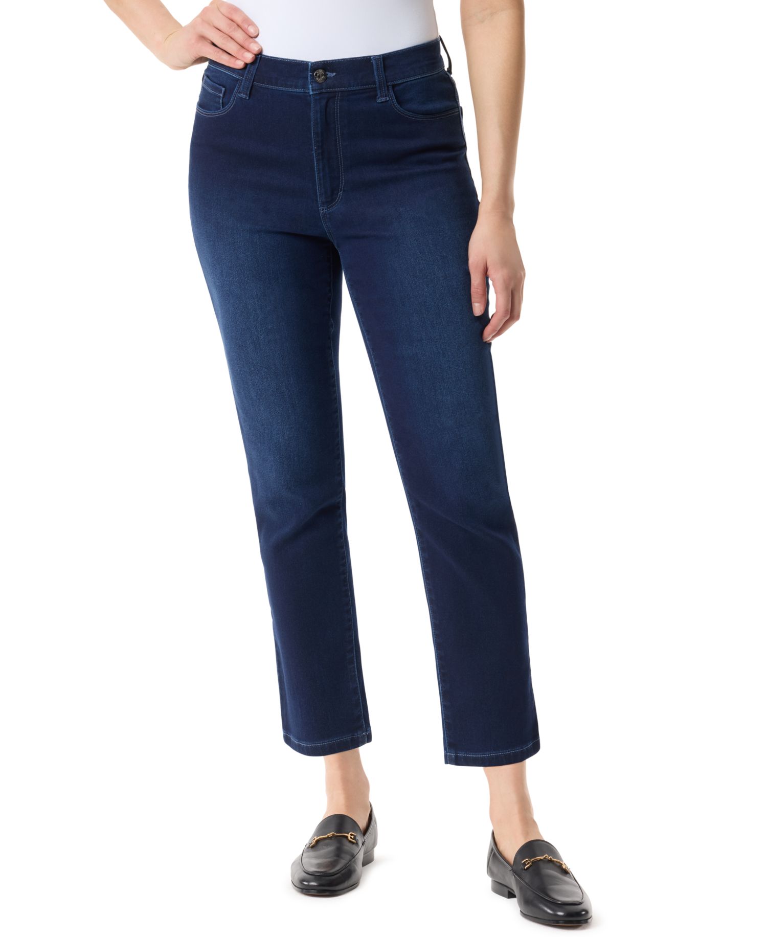 Women's Cali Mid-Rise Straight-Leg Jeans
