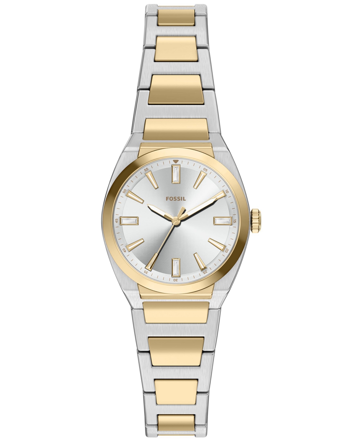 Fossil Women's Everett Three-hand Two-tone Stainless Steel Watch 27mm