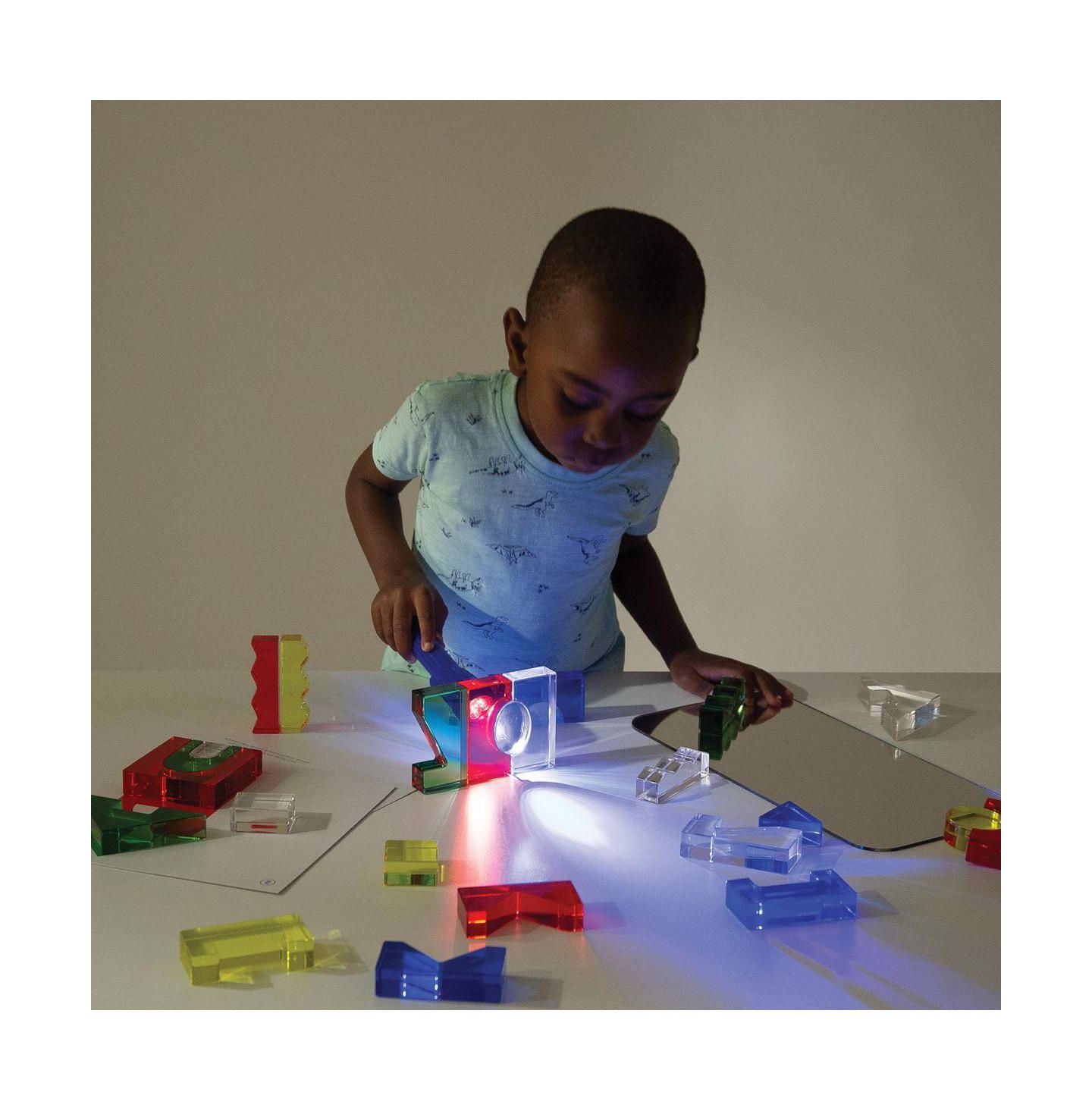 Детские конструкторы TickiT Color Crystal Blocks with Activity Cards - Set of 25 — фото 8