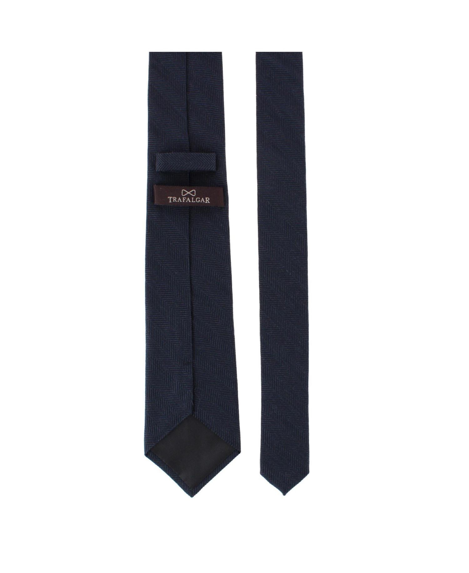 Men's Classy Herringbone Wool-Blend Slim Tie