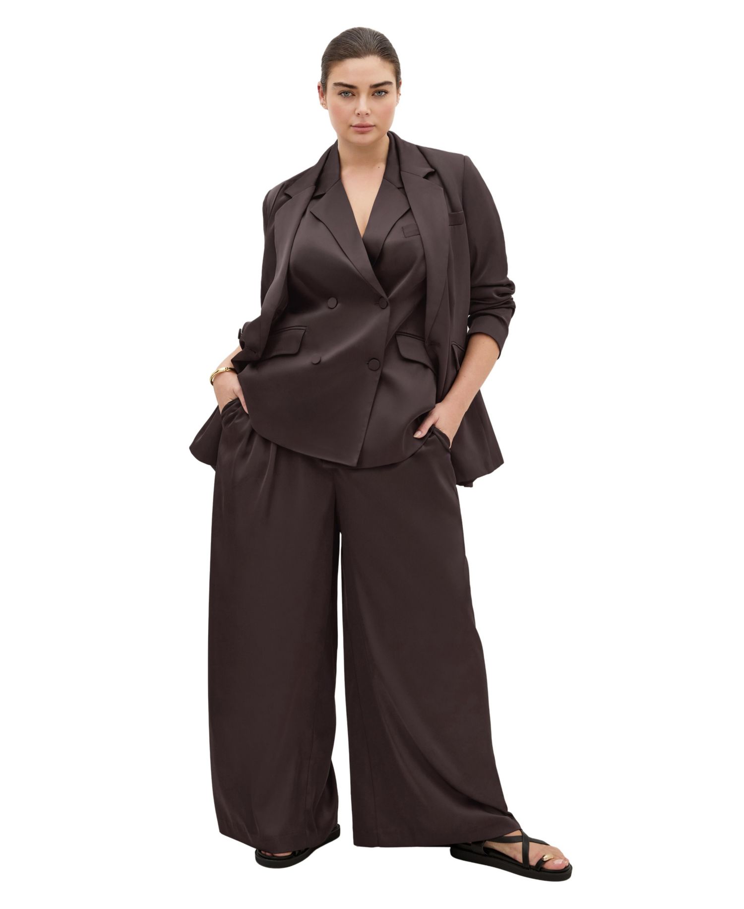 Women's Rylie Satin Palazzo Pant