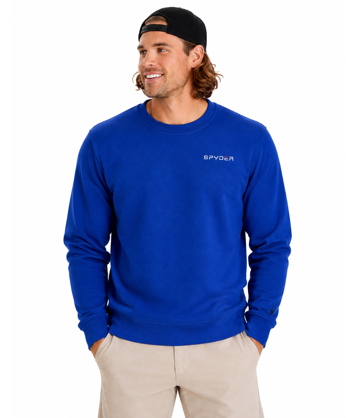 Spyder Men's Fleece Crew - Electric blue