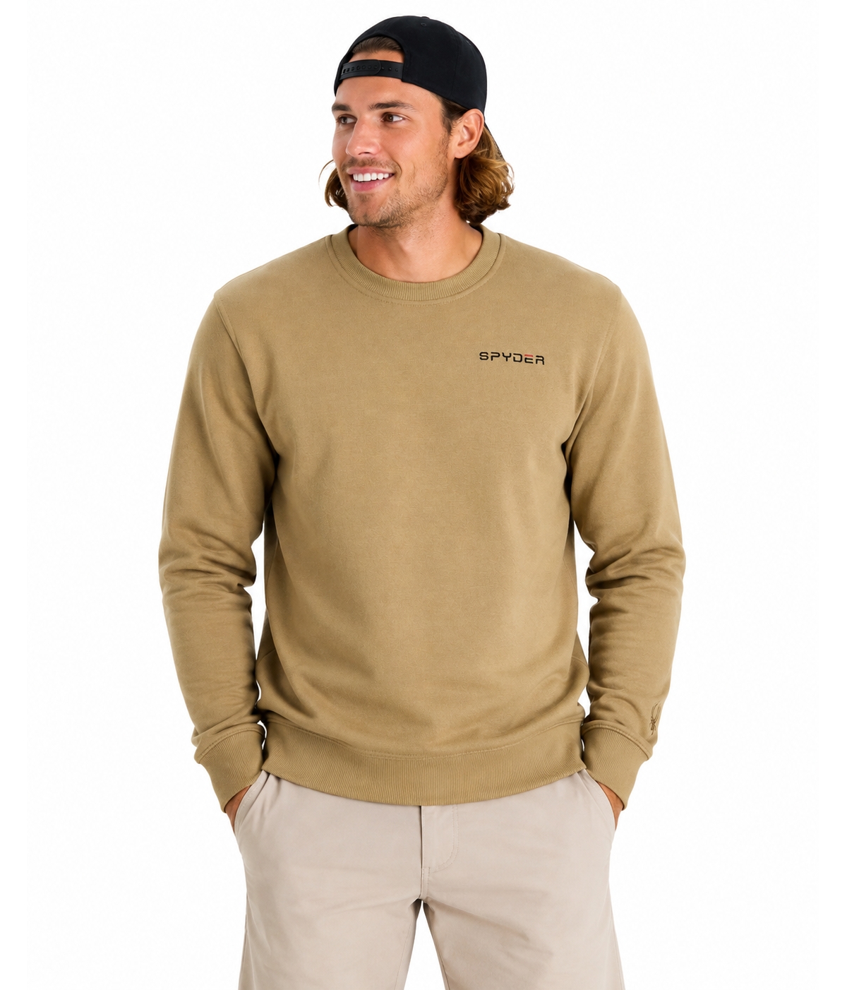 Spyder Men's Fleece Crew - Sand
