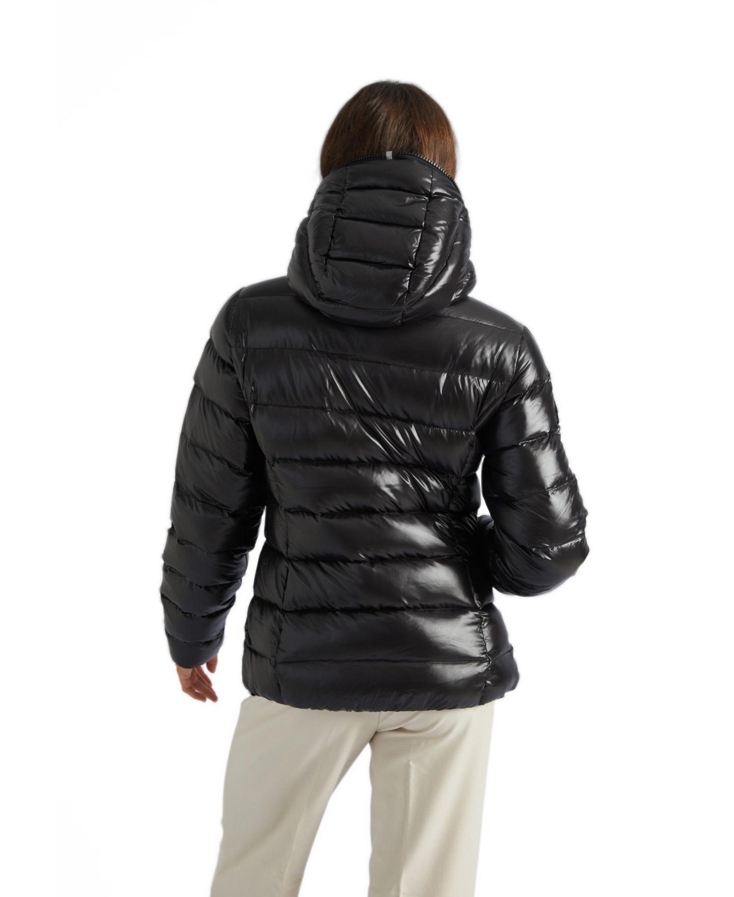 Женская куртка JACK1T Hooded Quilted Puffer, цвет: Чёрный — фото 3