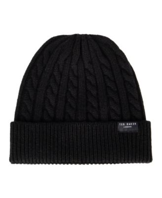 Cable-Knit Wool/Cashmere-Blend Beanie
