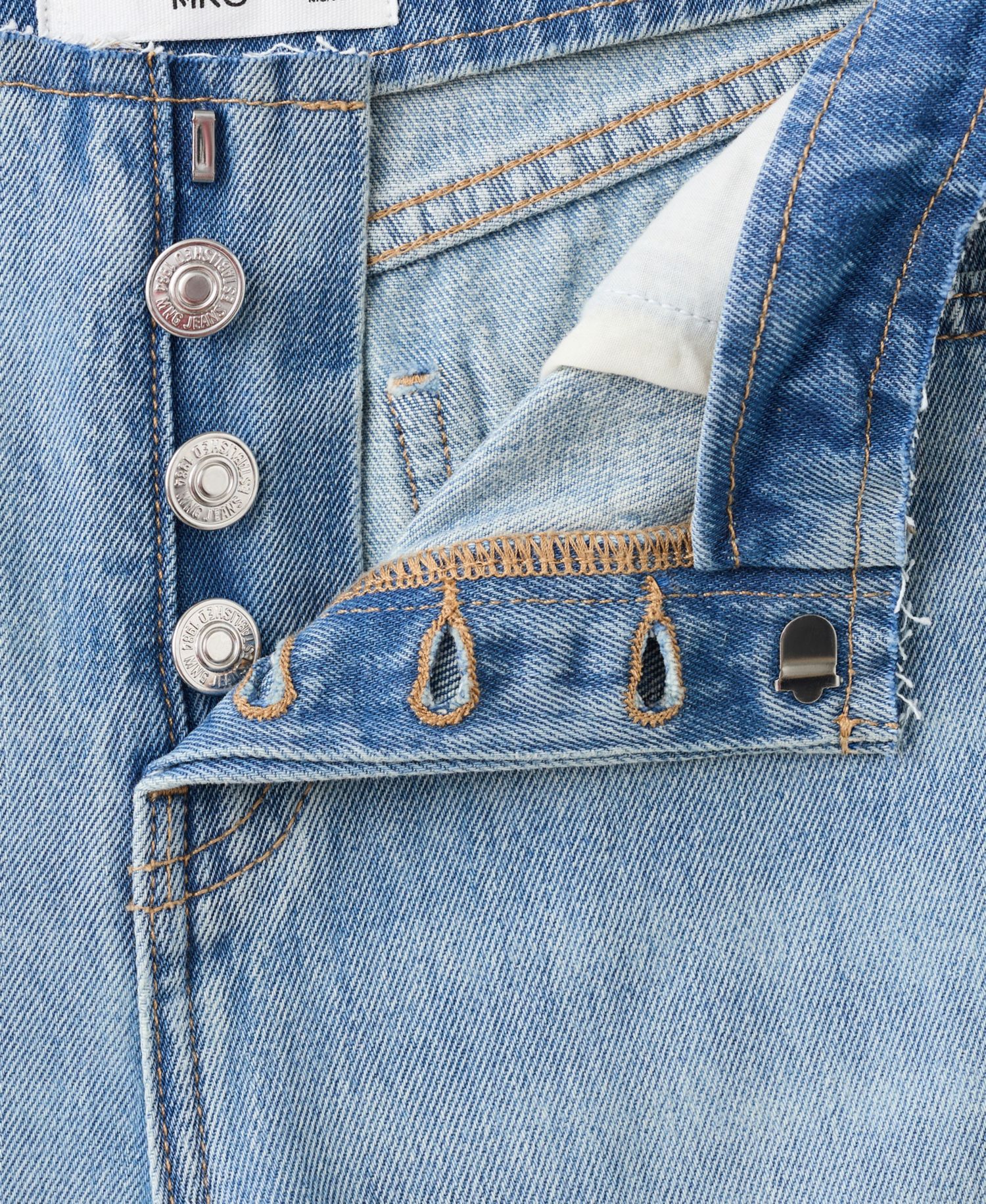Women's High-Waisted Wide-Leg Frayed-Waistband Jeans