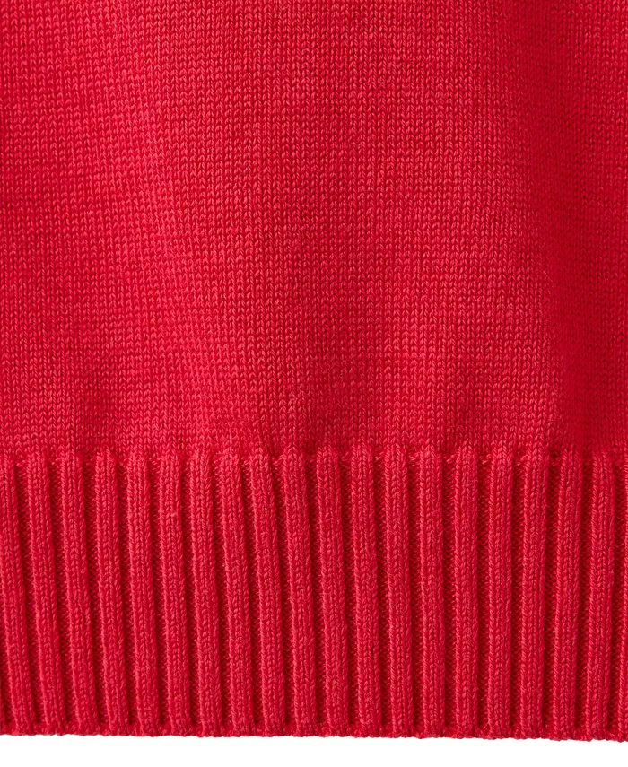 Women's V-Neck Short-Sleeve Ribbed Sweater - thumbnail 6