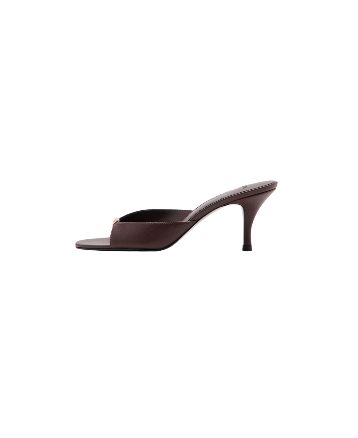 Mango Bloom Metallic-Detail Stiletto-Heel Sandals