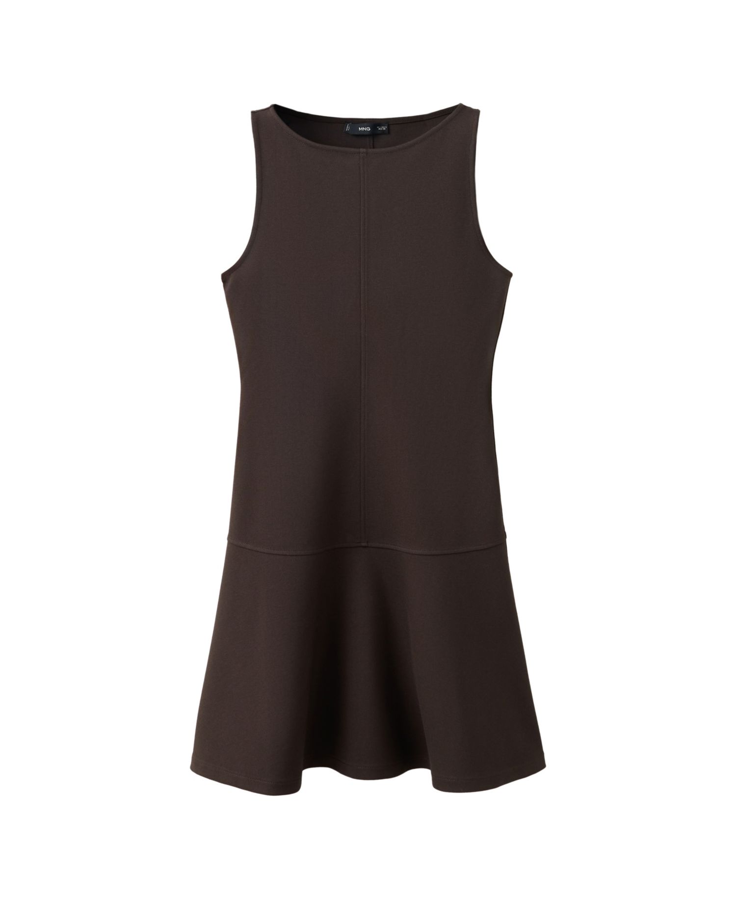 Women's Fit & Flare Mini Ruffled Hem Dress