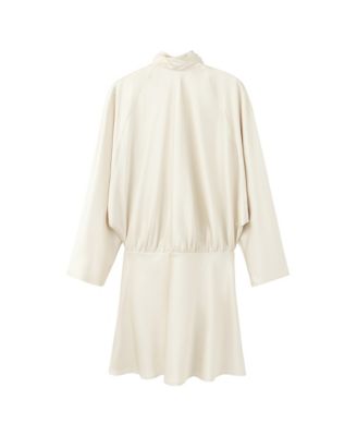 Women's Bow Satin Dress