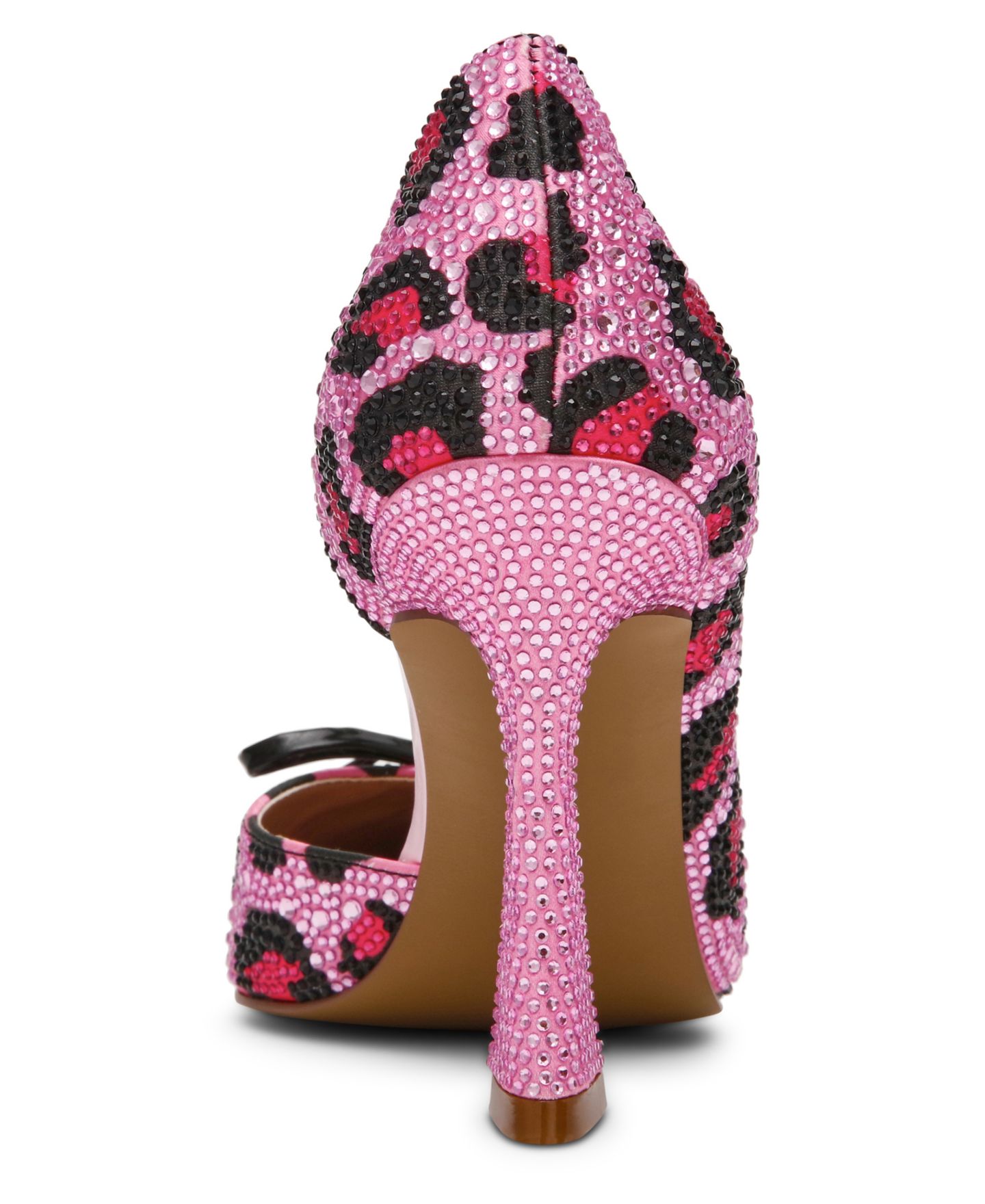 Женские леопардовые туфли-лодочки Betsey Johnson Delta д'Орсэ на шпильке с острым носом, цвет: Розовый — фото 3