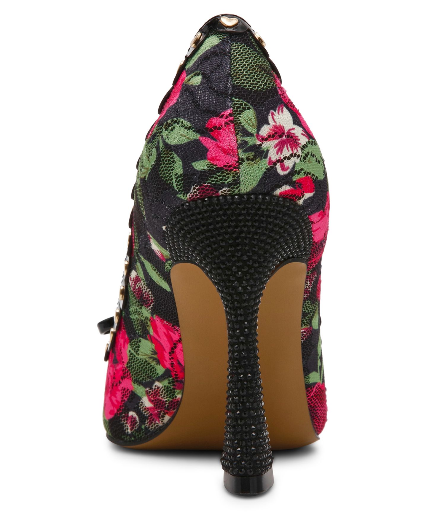 Женские туфли-лодочки Betsey Johnson Jovi с острым носом и бантом, цвет: Чёрный / Розовый — фото 3
