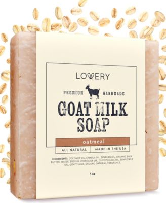 Handmade Goat Milk Soap Made in USA with Shea Butter Oatmeal Scent  Goats Milk Soap Bar, Oatmeal Soap Base