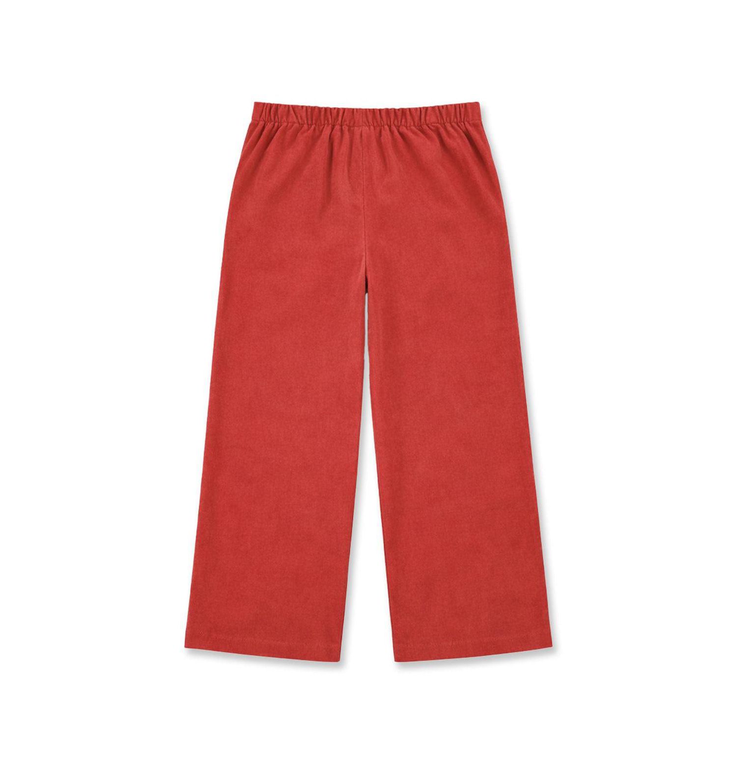 Girls' 4-16 Velvet Wide-Leg Pull-On Pants