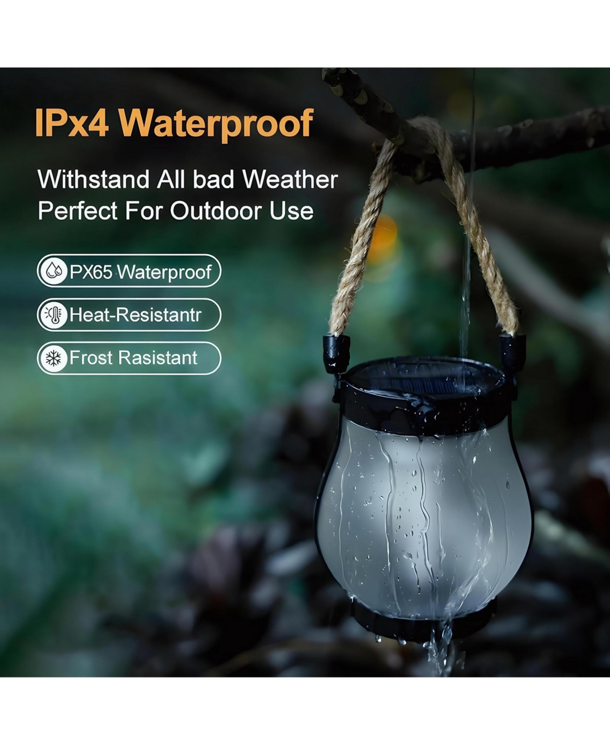 Cushry Solar Lantern Outdoor Lights Large Waterproof Flickering Flame Solar Lantern for Yard Garden Patio Hanging Tabletop Decor (3 Pieces)