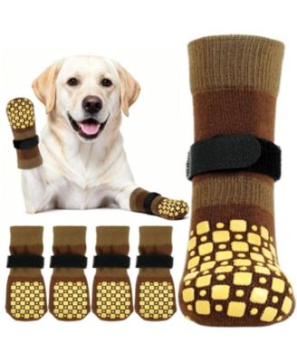 Double-Sided Grip Knit Paw Protection Socks for Dogs