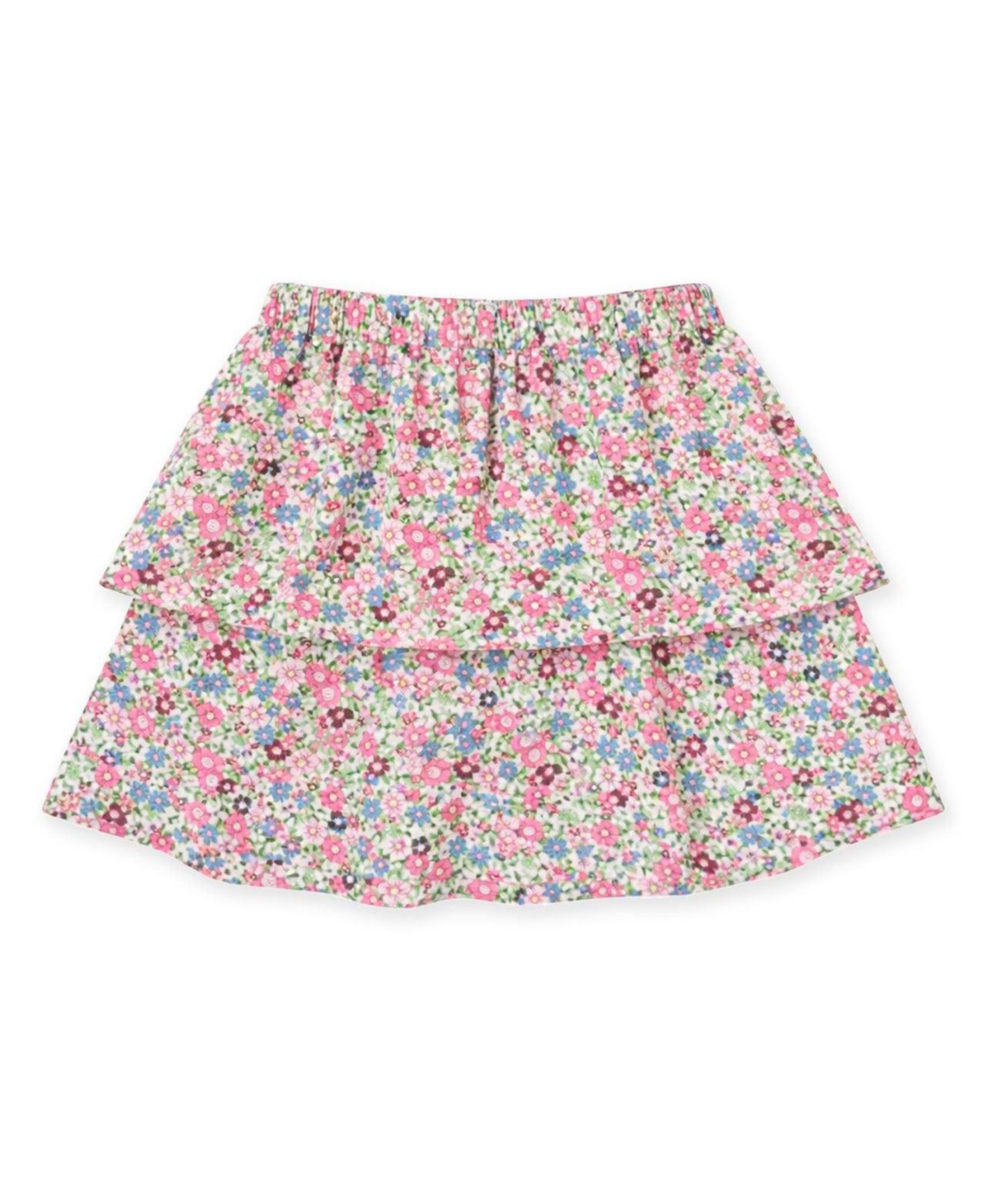 Florence Eiseman Girls' 7-16 Tiered Floral-Print Knee-Length Skirt