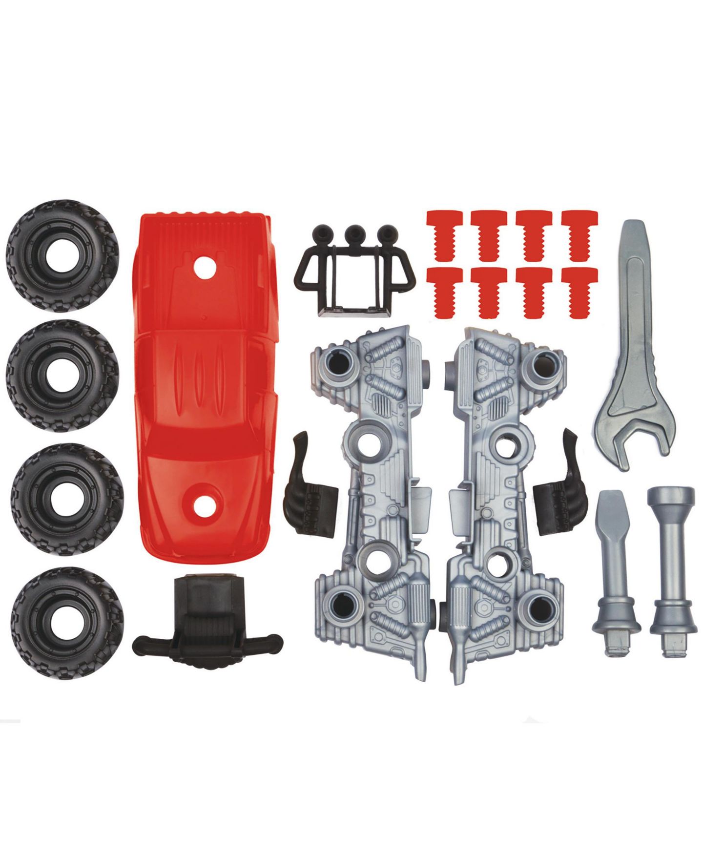 Детский конструктор Red Box Tool Tech Take Apart Truck Battery-Operated 24-Piece Building Set, Ages 3+, цвет: Open Miscellaneous — фото 5
