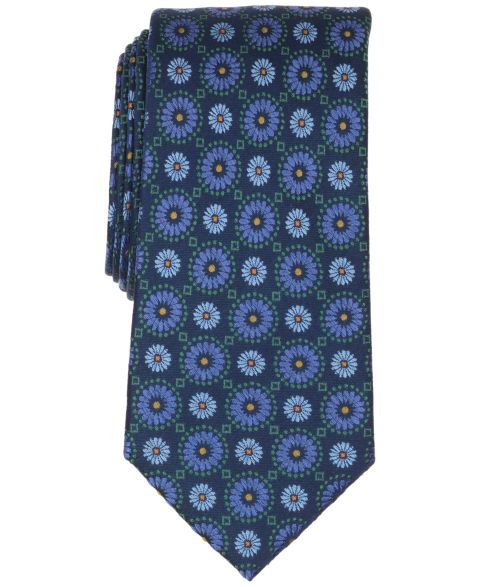 Мужской галстук Ted Baker London Wright Medallion Classic Tie, цвет: Синий