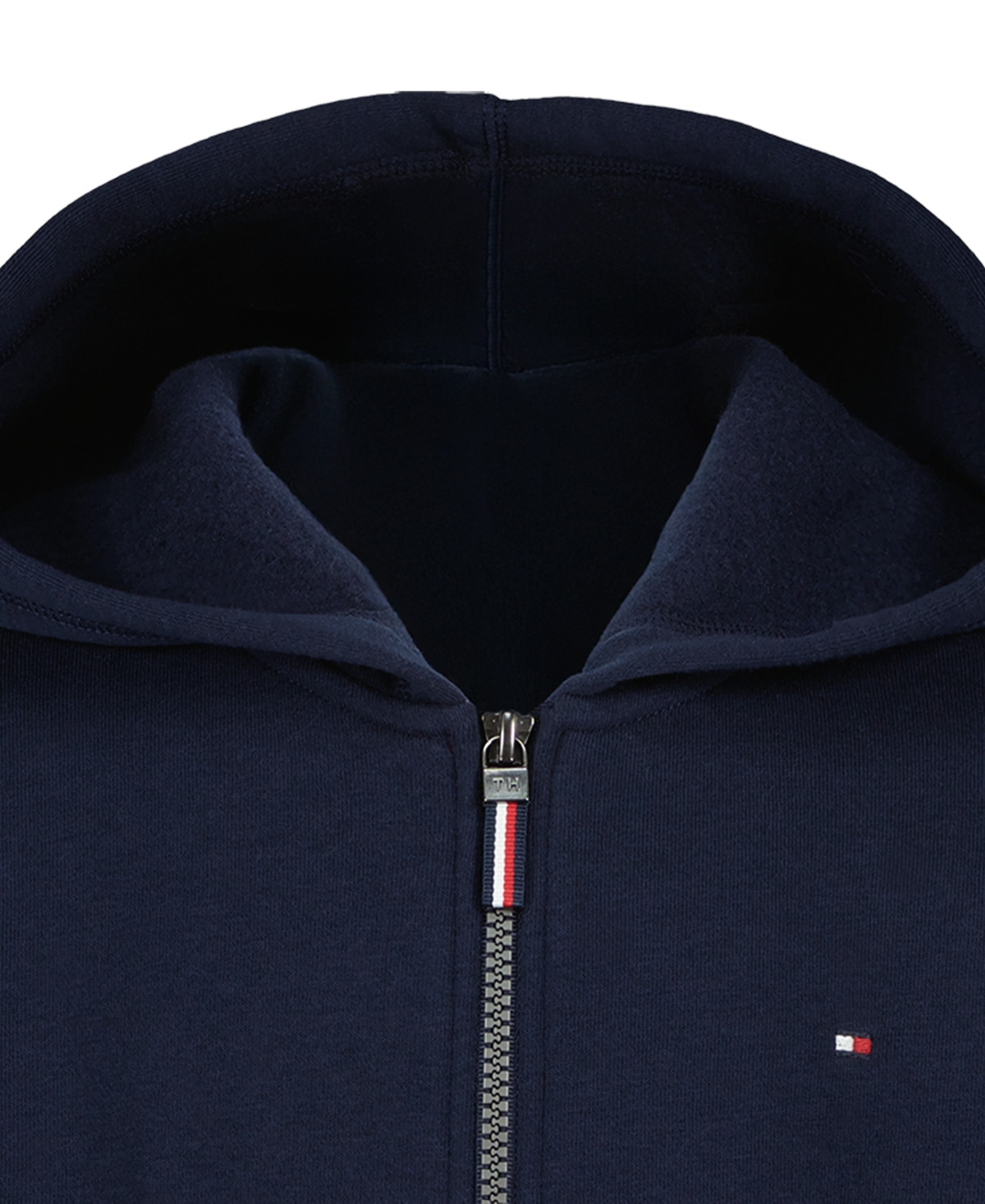 Tommy Hilfiger Boys' 8-20 Signature Full Zip Kangaroo-Pocket Cotton-Polyester Blend Hoodie