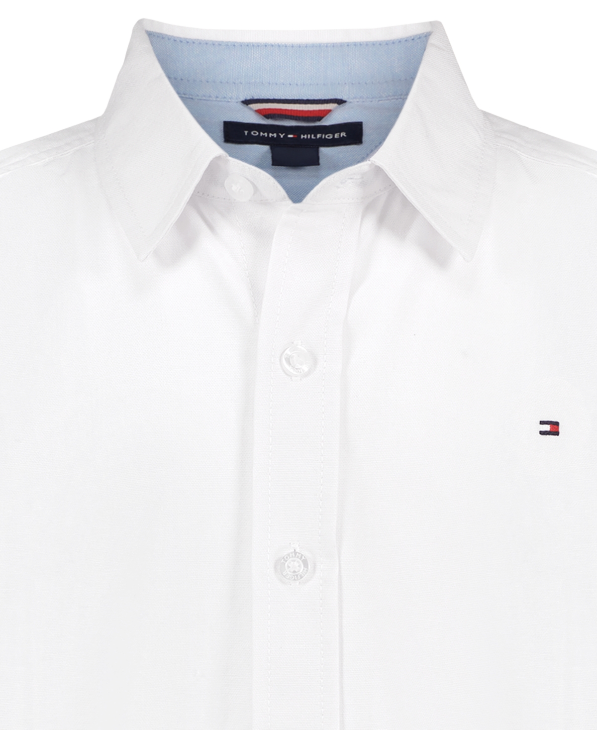 Tommy Hilfiger Boys' 4-20 Oxford Point Collar Long-Sleeve Shirt