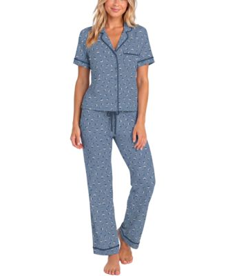 Women's Modal-Spandex Short-Sleeve Pajama Set