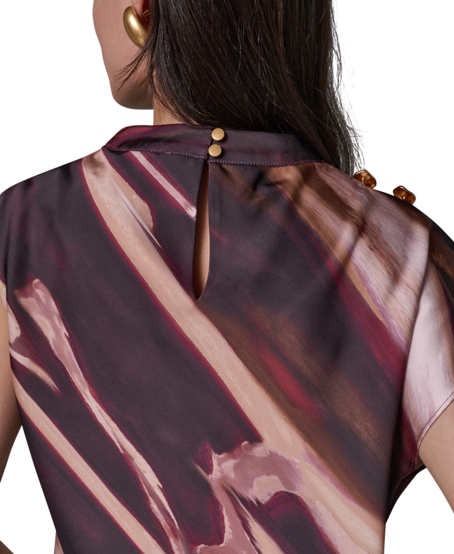 Women's High-Neck Asymmetrical Sleeveless Blouse