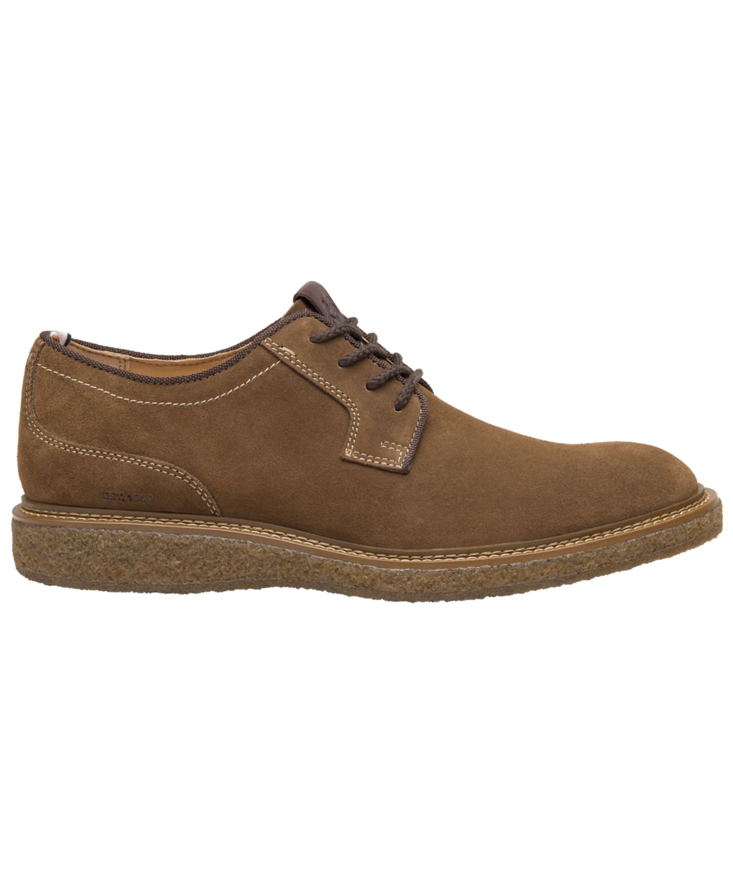 Men's Clint Plain Toe Suede Lace-Up Shoes