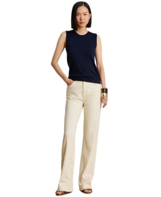 Women's High-Rise Straight Leg Denim Jeans