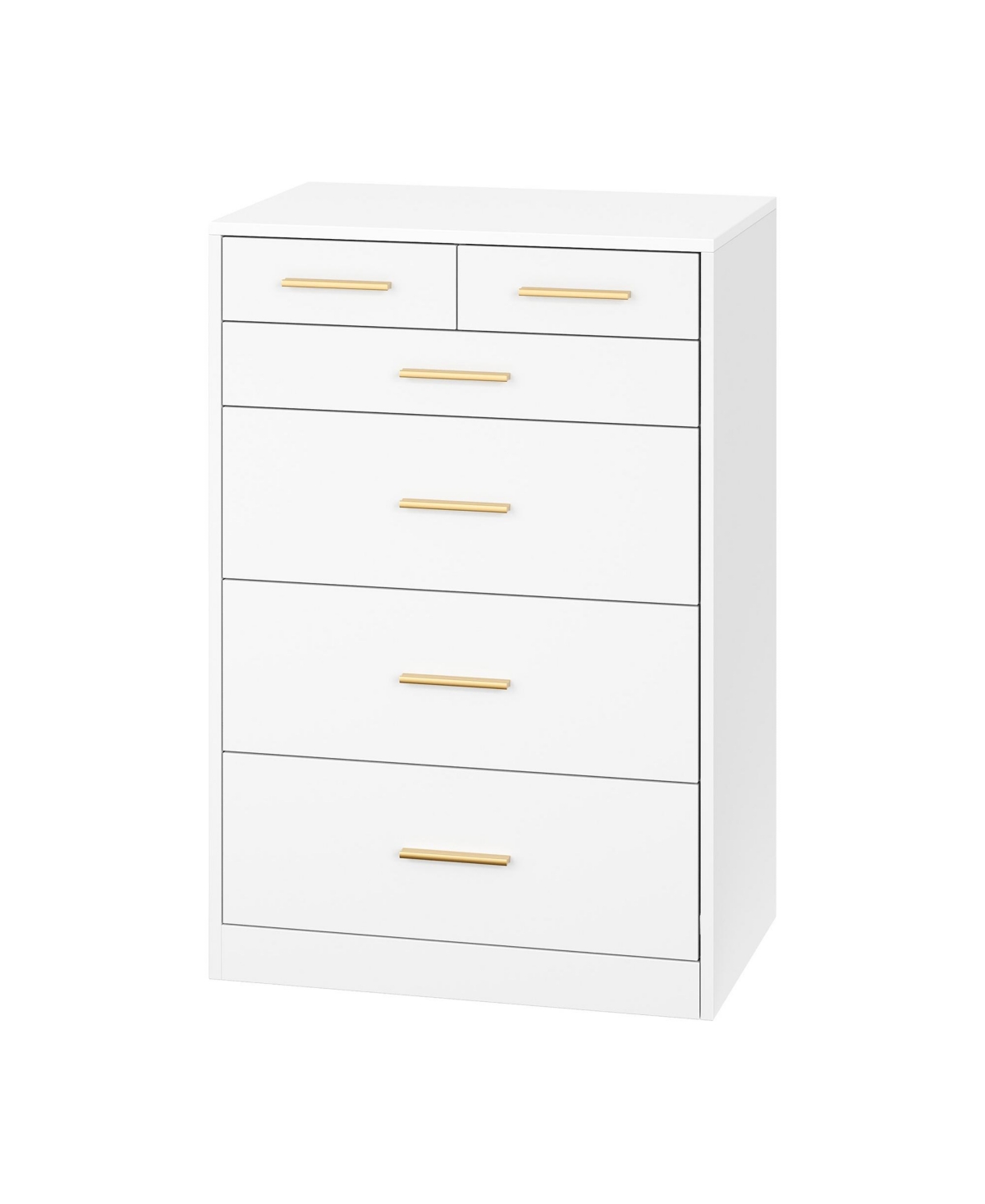 SongmicsHome Bedroom Chest of Drawers, Modern Storage Dresser with 6 Drawers, Tv Stand for Living Room