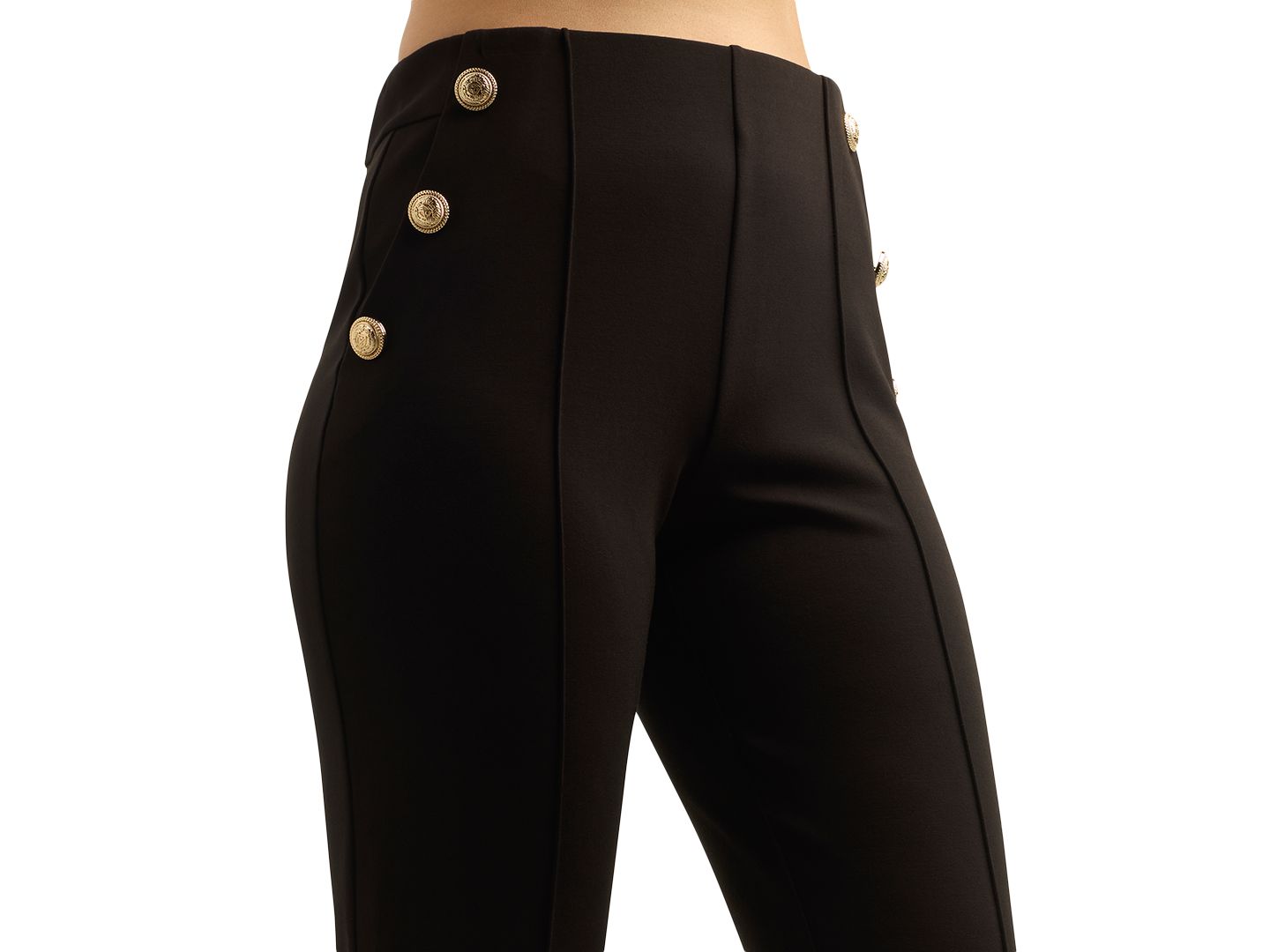Женские брюки BCX Juniors' Lightweight Scuba Pull-On High-Waist, цвет: Чёрный — фото 3