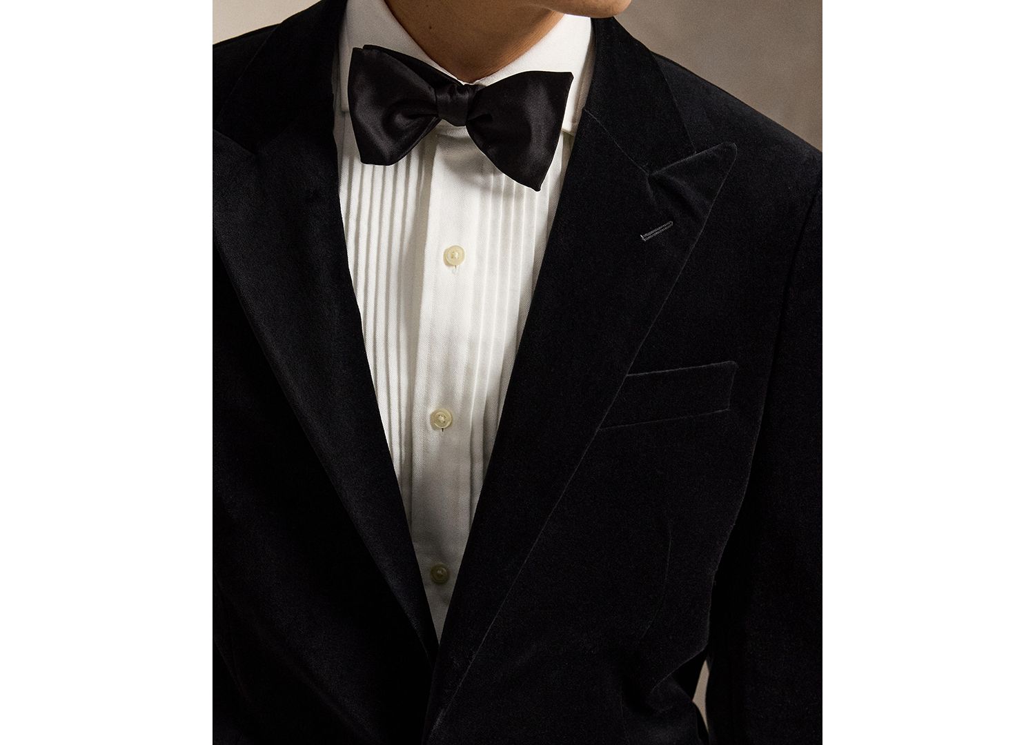Men's Modern Fit Cotton Velvet Peak-Lapel Jacket