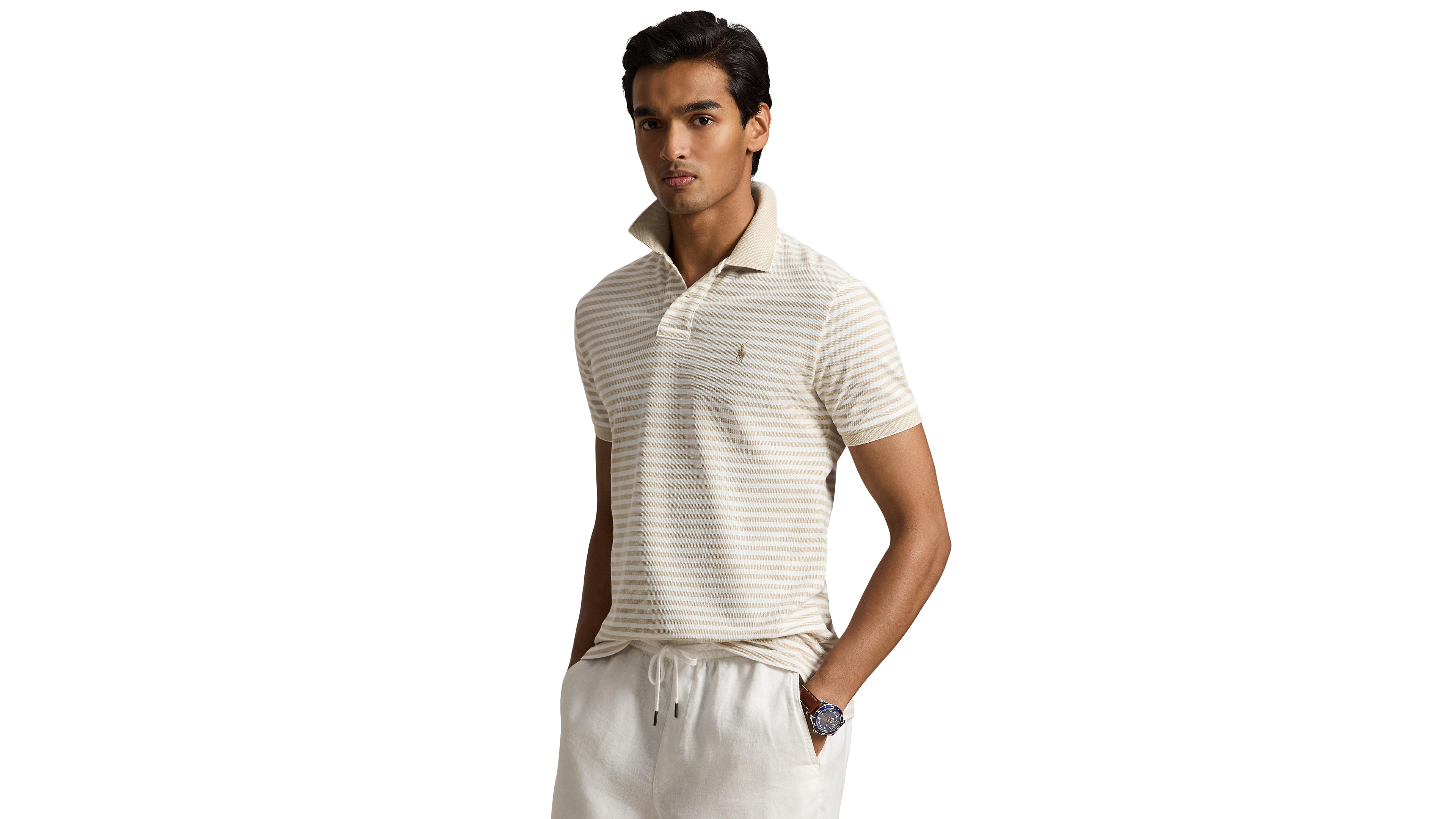 Polo Ralph Lauren Men's Classic-Fit Striped Mesh Shirt