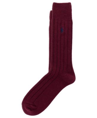 Men's Wool-Blend Rib Boot Socks