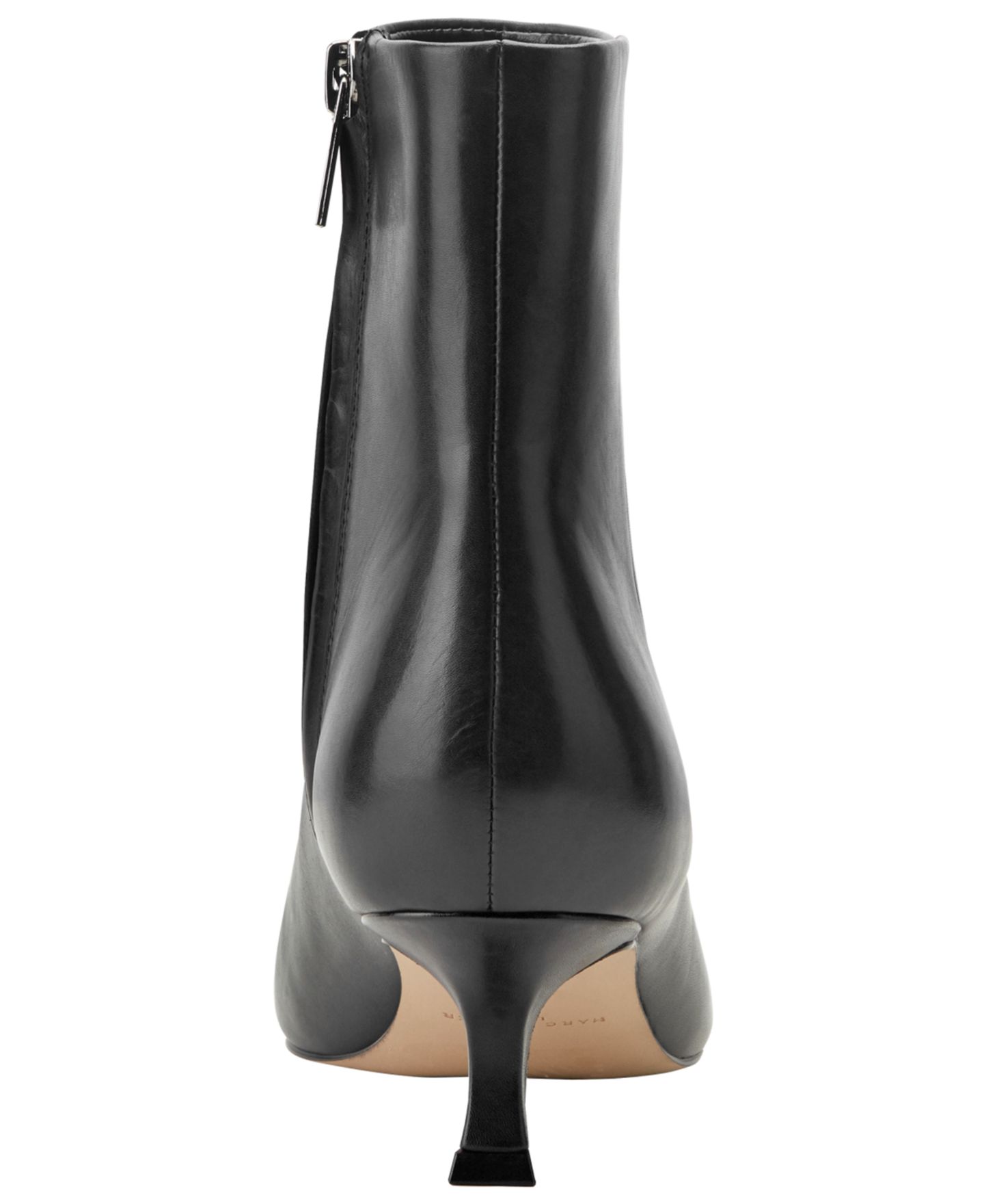Женские ботинки Marc Fisher LTD Kole Snip Toe Kitten Heel Dress Booties, цвет: Чёрный кожаный — фото 3
