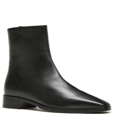 Женские ботинки La Canadienne Tundra City Dry Ankle Booties, цвет: Чёрный кожаный