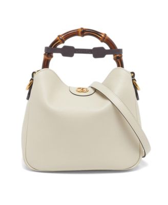 Diana Leather Hobo Bag with Bamboo Handle