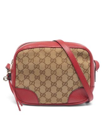 Women's Gg Canvas And Leather Crossbody Bag