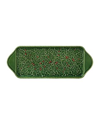 Holly Earthenware Tart Tray