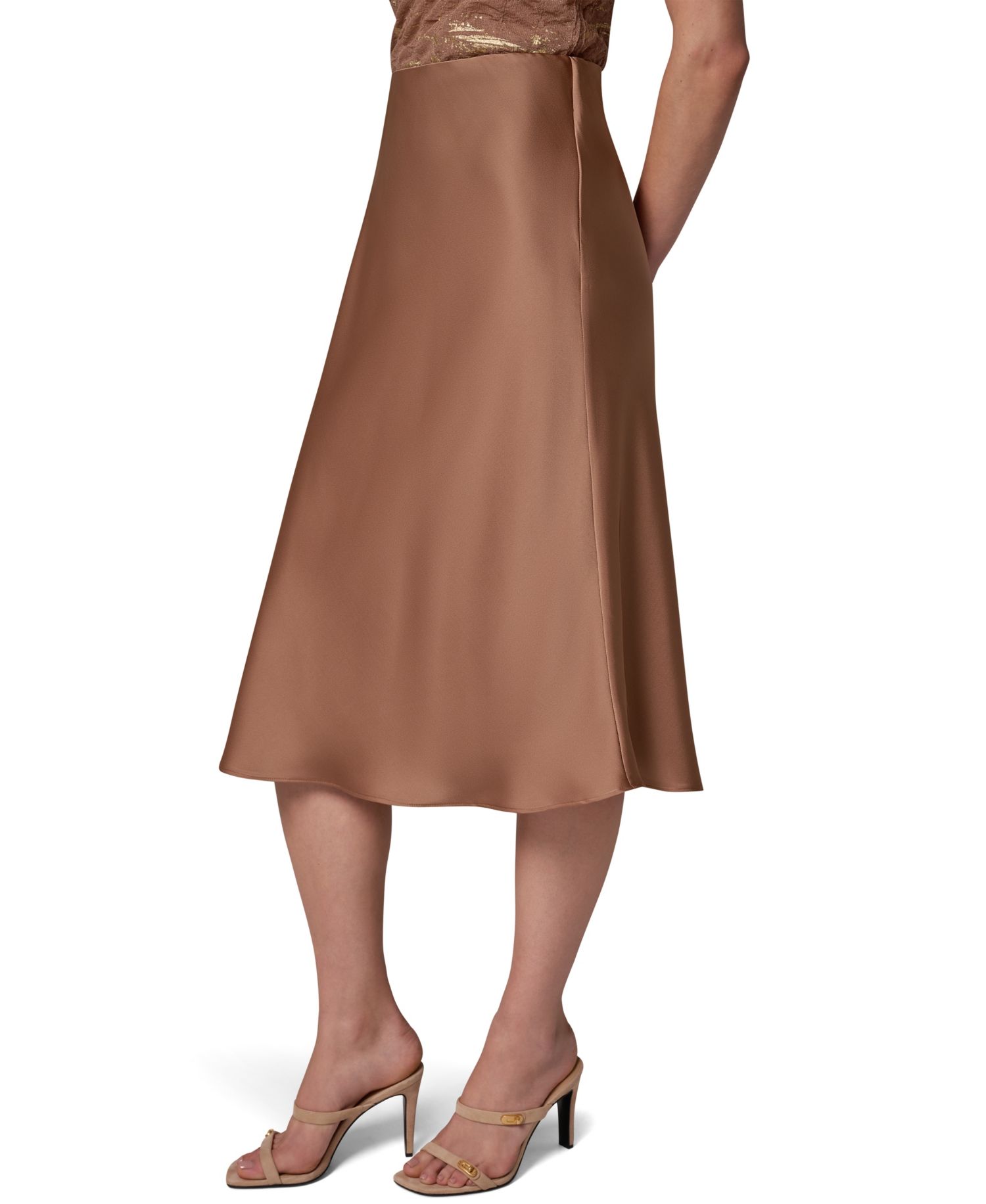 Women's Midi A-Line High-Waisted Skirt