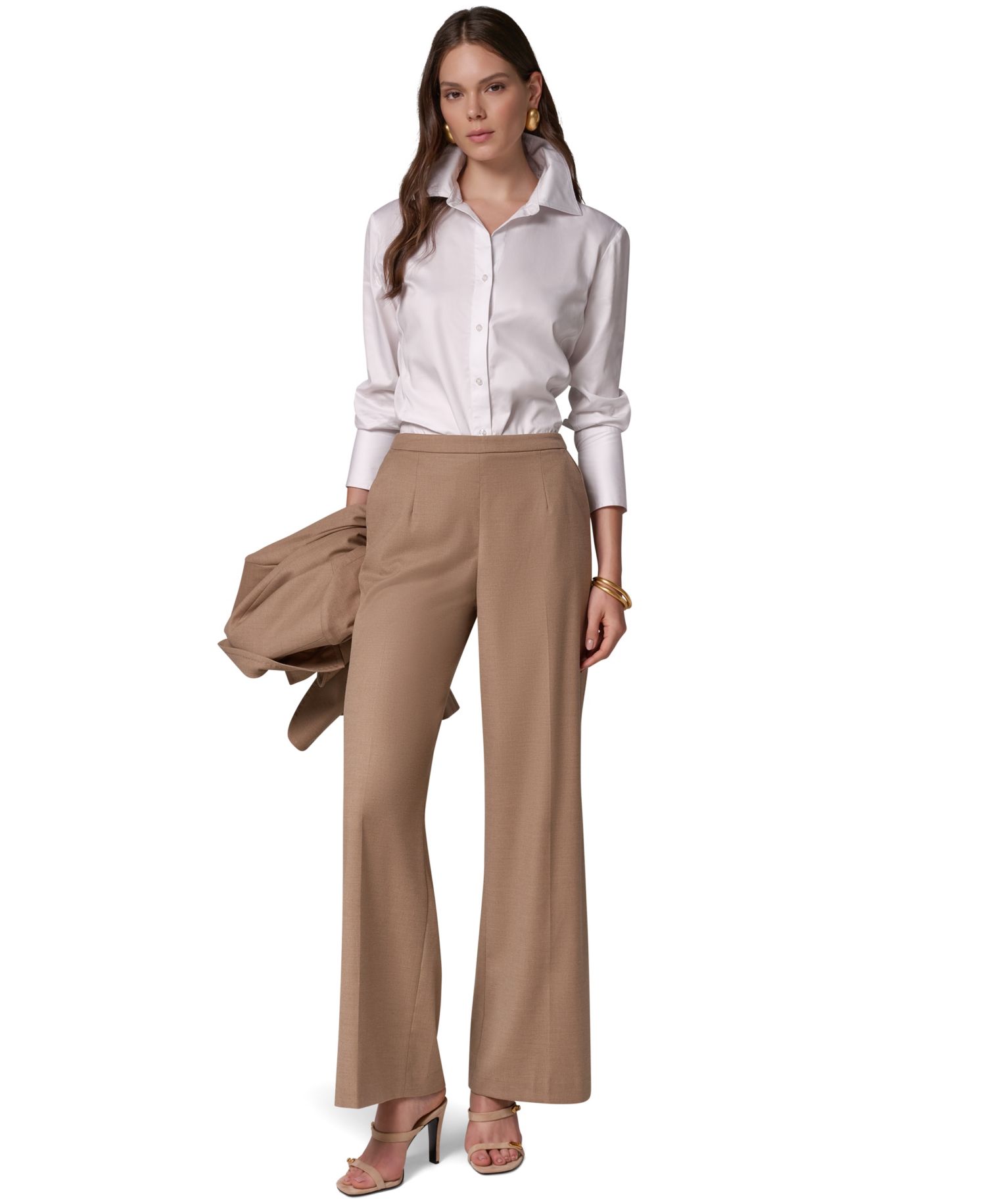 Women's Wide-Leg Elastic-Back Pants
