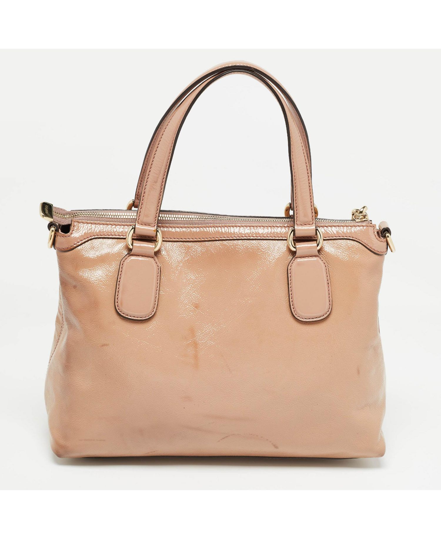 Bamboo Shopper Leather Tote